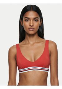 TOMMY HILFIGER - Tommy Hilfiger Góra od bikini Scoop UW0UW06351 Czerwony. Kolor: czerwony. Materiał: syntetyk #1