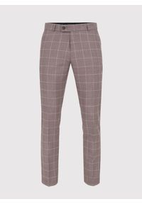 Pako Lorente - PAKO LORENTE – Różowe spodnie garniturowe P22SP-6G-019-W-S. Kolor: różowy. Materiał: wełna. Wzór: gładki #4