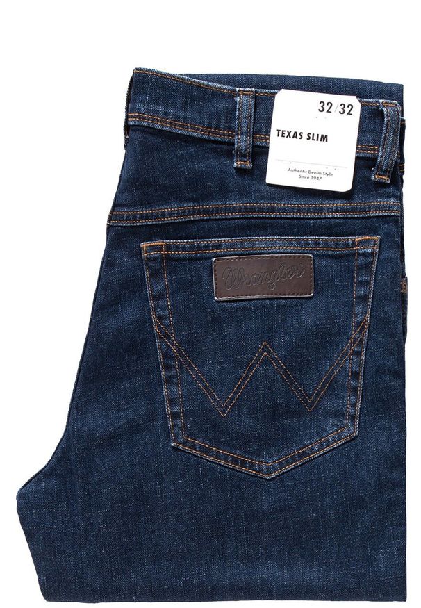 Wrangler - WRANGLER TEXAS SLIM MĘSKIE SPODNIE JEANSOWE CROSS GAME W12S8311U 112126497. Sezon: lato. Styl: klasyczny, elegancki
