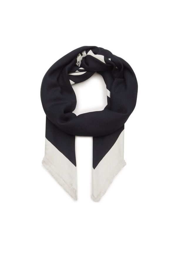 Calvin Klein Chusta Contrast Logo Jacquard Scarf K60K611739 Czarny. Kolor: czarny. Materiał: materiał