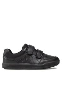 Geox Sneakersy J Arzach B. E J844AE 05443 C9999 D Czarny. Kolor: czarny. Materiał: skóra
