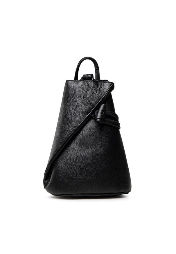 Creole Plecak K10925 Czarny. Kolor: czarny. Materiał: skóra