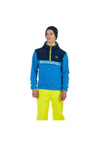 Bluza męska Rossignol Alltrack Fleece. Kolor: niebieski. Sezon: zima. Sport: narciarstwo