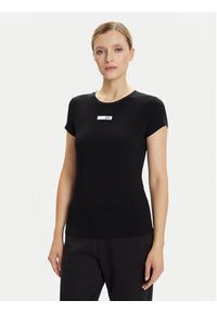EA7 Emporio Armani T-Shirt 7W000673 AF12945 UC001 Czarny Slim Fit. Kolor: czarny. Materiał: wiskoza #9