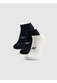 4f - 4F Skarpetki stopki (3-pack) męskie - multikolor 43-46. Kolor: wielokolorowy. Materiał: dzianina, bawełna #1