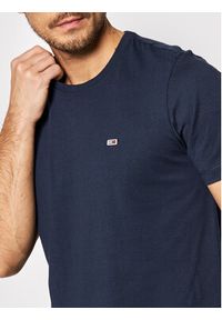 Tommy Jeans T-Shirt Classic DM0DM09598 Granatowy Regular Fit. Kolor: niebieski. Materiał: bawełna #3