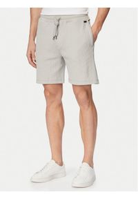 BOSS Szorty sportowe Structure 50540581 Szary Regular Fit. Kolor: szary. Materiał: bawełna. Styl: sportowy #1