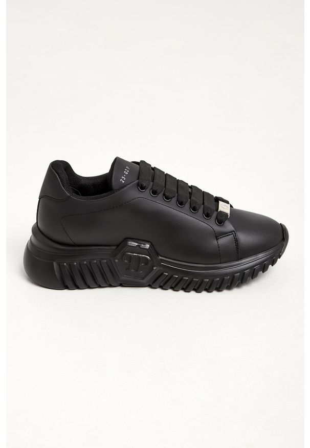 Philipp Plein - Sneakersy damskie marki PHILIPP PLEIN. Materiał: skóra. Wzór: aplikacja, gładki