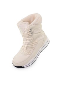 ALPINE PRO - Stylowe Wodoodporne Zimowe Buty Damskie Alpine Pro Merata. Kolor: biały. Materiał: syntetyk, materiał. Sezon: zima. Styl: elegancki