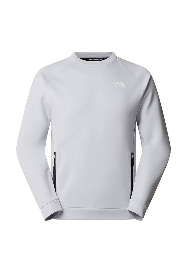 Bluza męska The North Face Mountain Athletics 0A8BFN0TI1 - biała. Kolor: biały. Materiał: poliester. Styl: elegancki. Sport: wspinaczka