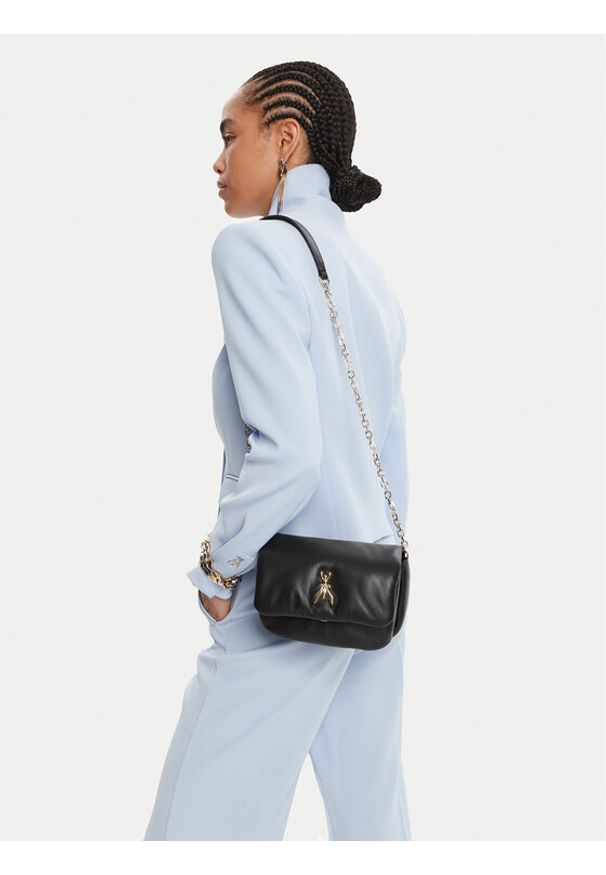 Patrizia Pepe Torebka 8B0219/L113-K470 Czarny. Kolor: czarny. Materiał: skórzane