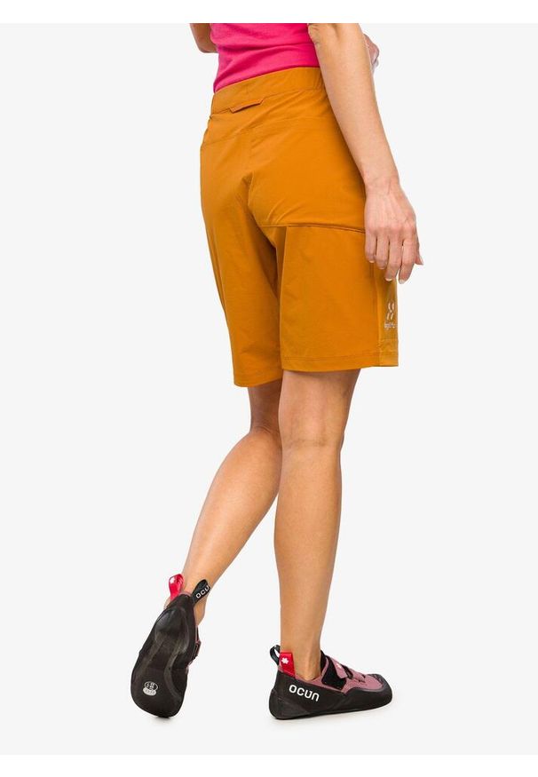 Haglöfs - Spodenki wspinaczkowe damskie Haglofs ROC Lite Standart Shorts. Kolor: brązowy. Długość: krótkie