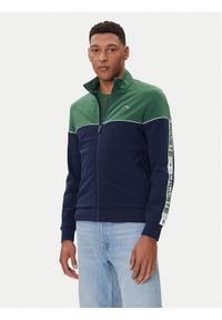Lacoste Bluza SH4751 Granatowy Regular Fit. Kolor: niebieski. Materiał: syntetyk
