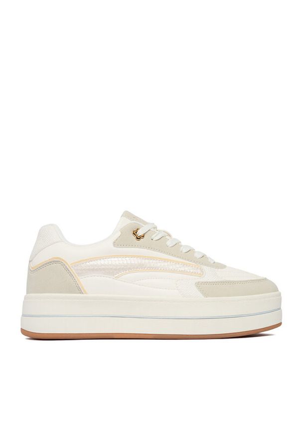 MEXX Sneakersy CEO-MI001010961W Écru. Kolor: kremowy. Materiał: skóra