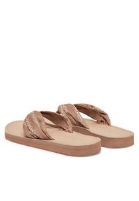 TOMMY HILFIGER - Tommy Hilfiger Japonki Th Chain Print Elevated Sandal FW0FW08519 Beżowy. Kolor: beżowy. Materiał: materiał. Wzór: nadruk #6