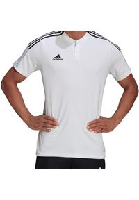 Adidas - Koszulka męska adidas Tiro 21 Polo. Typ kołnierza: polo. Kolor: biały, wielokolorowy, czarny #1