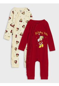 Sinsay - Pajacyki 2 pack Myszka Miki - czerwony. Kolor: czerwony. Długość rękawa: długi rękaw. Długość: długie #1