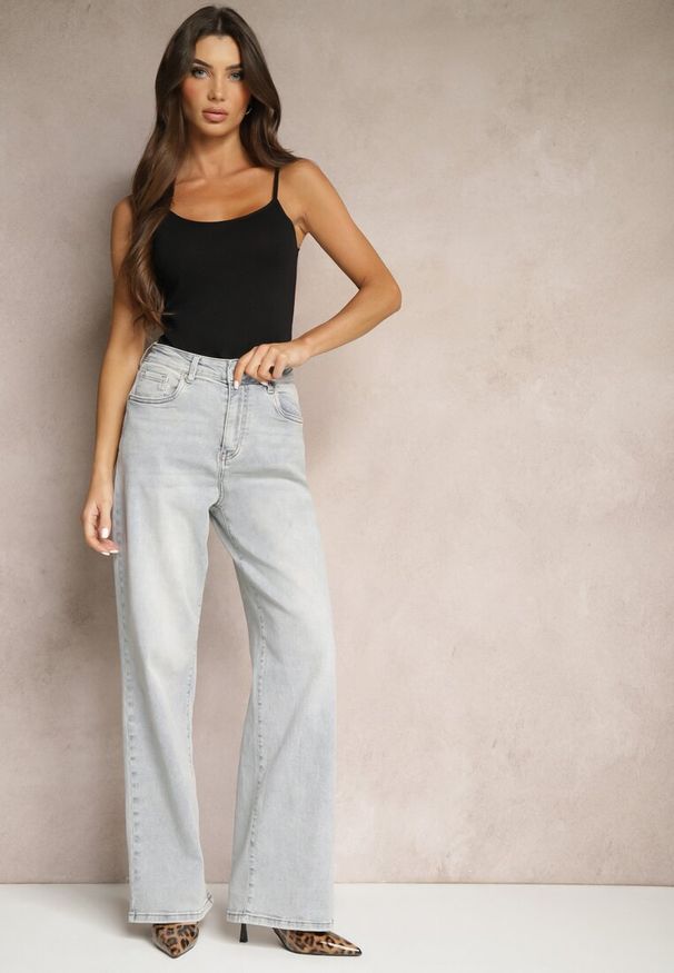 Renee - Czarny Bawełniany Casualowy Top Floridi. Okazja: na co dzień. Kolor: czarny. Materiał: bawełna. Styl: casual