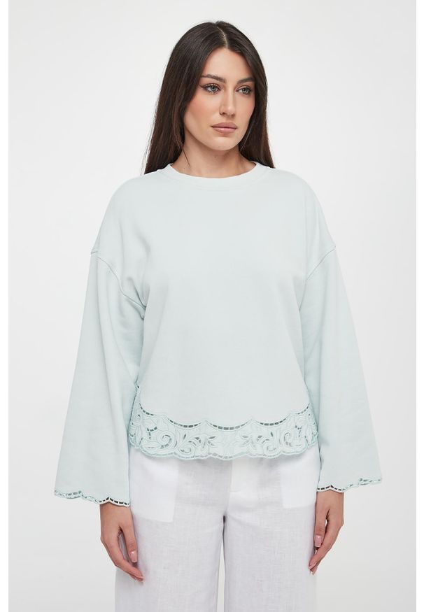 Twinset Milano - Bluza damska z haftem TWINSET. Wzór: haft