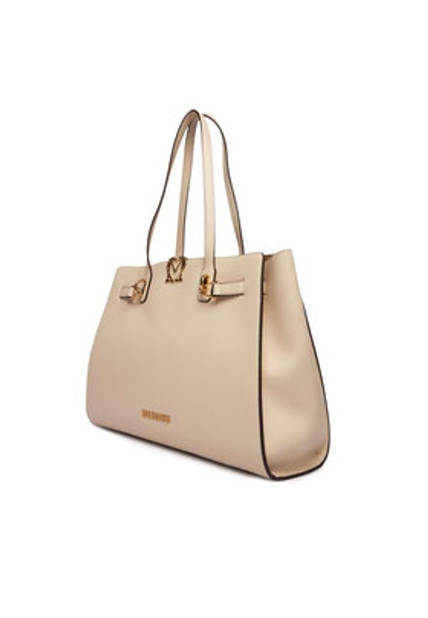 Love Moschino - LOVE MOSCHINO Torebka JC4124PP1OLM0110 Écru. Materiał: skórzane