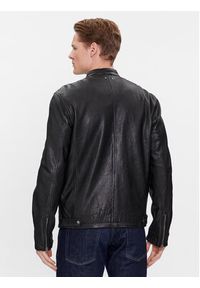 Pepe Jeans Kurtka skórzana Vonn PM402878 Czarny Regular Fit. Kolor: czarny. Materiał: skóra #5