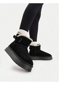 Badura Śniegowce EO-ANGELA-TS6296-01 Czarny. Kolor: czarny. Materiał: skóra, zamsz #10
