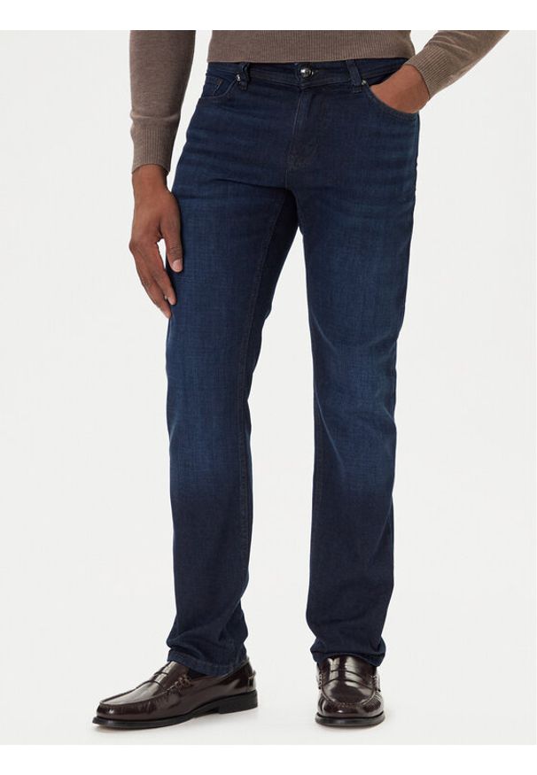 JOOP! Jeansy 17 JD-02Fortres 30049037 Granatowy Slim Fit. Kolor: niebieski