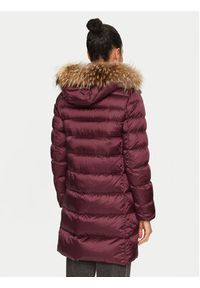 Hetrego - Hetregó Płaszcz zimowy Leonie 8N603M Bordowy Regular Fit. Kolor: czerwony. Materiał: syntetyk. Sezon: zima