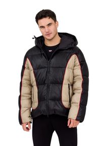 Diesel - DIESEL Czarna męska kurtka W-OSTEND, Rozmiar 48. Okazja: na co dzień. Kolor: czarny. Materiał: tkanina. Sezon: zima. Styl: casual, elegancki, sportowy #5