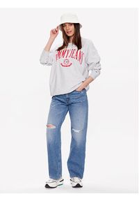 Tommy Jeans Bluza Varsity DW0DW15419 Szary Oversize. Kolor: szary. Materiał: bawełna #3