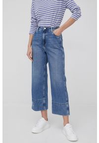 Pepe Jeans ogrodniczki jeansowe SHAY ADAPT damskie. Stan: podwyższony. Kolor: niebieski #5