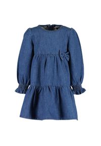 Blue Seven Sukienka jeansowa 971009 Granatowy Regular Fit. Kolor: niebieski. Materiał: bawełna