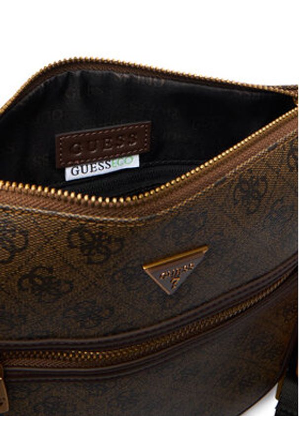 Guess Saszetka HMMILO P5417 Brązowy. Kolor: brązowy. Materiał: skóra