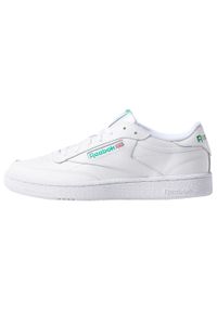 Buty do chodzenia męskie Reebok Club C White. Zapięcie: sznurówki. Kolor: wielokolorowy, zielony, biały. Materiał: materiał, skóra. Szerokość cholewki: normalna. Model: Reebok Club. Sport: turystyka piesza