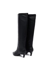 Calvin Klein Botki Ess Kitten Heel Long Boots HW0HW02690 Czarny. Kolor: czarny. Materiał: skóra #4