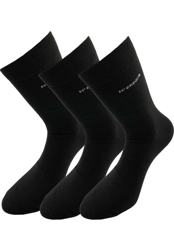 ZEAGLE - McGregor Socks 3-Pack Black 39-42 Cotton & Comfort > to translate in Polish. Kolor: czarny. Materiał: poliester, elastan, poliamid, bawełna