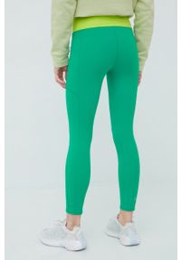 GAP legginsy damskie kolor zielony wzorzyste. Stan: podwyższony. Kolor: zielony. Materiał: skóra, materiał #5