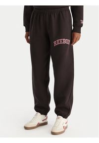 Reebok Spodnie dresowe Marvs RK25165CCW Brązowy Regular Fit. Kolor: brązowy. Materiał: bawełna #1