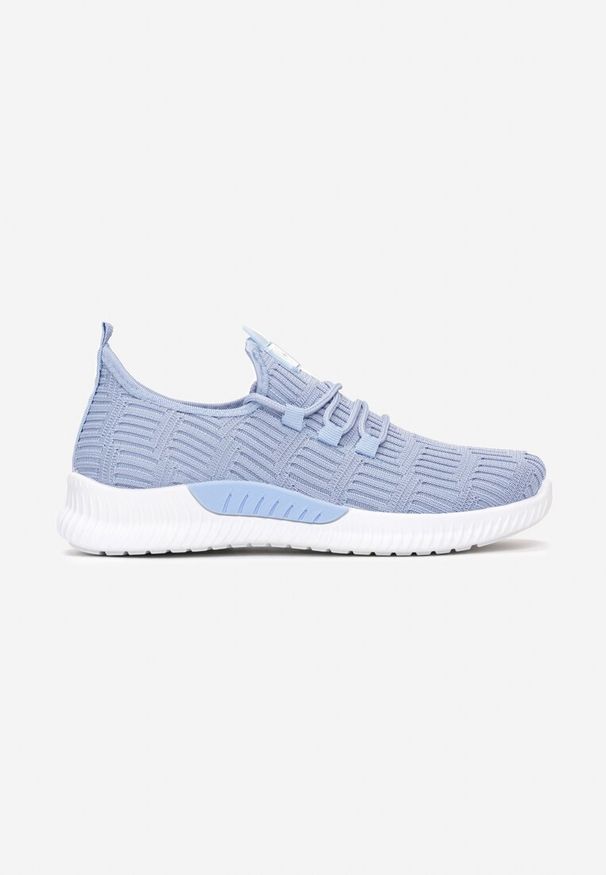 Born2be - Niebieskie Buty Sportowe Westtide. Nosek buta: okrągły. Zapięcie: bez zapięcia. Kolor: niebieski. Materiał: materiał. Szerokość cholewki: normalna. Wzór: aplikacja