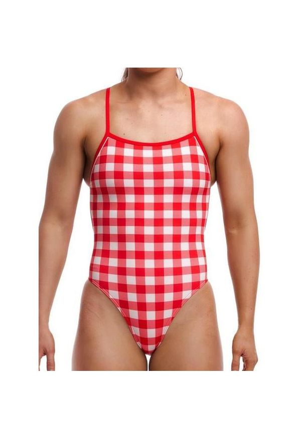 FUNKITA - Strój do pływania Funkita Red Checker - Single Strength. Kolor: wielokolorowy