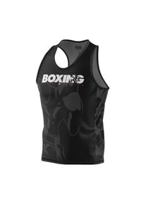 Koszulka sportowa bez rękawów męska Tank top EXTREME HOBBY BOLD BOXING. Kolor: czarny. Materiał: elastan, poliester. Długość rękawa: bez rękawów. Styl: sportowy