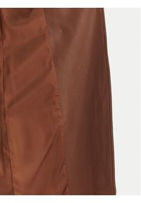 BARDOT - Bardot Płaszcz z imitacji skóry 59899JB5 Brązowy Regular Fit. Kolor: brązowy. Materiał: skóra #3