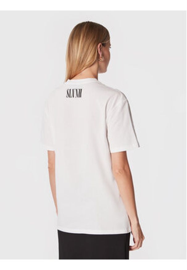 Silvian Heach T-Shirt PGA22022TS Biały Relaxed Fit. Kolor: biały. Materiał: bawełna