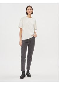Wrangler T-Shirt Girlfriend 112343069 Biały Loose Fit. Kolor: biały. Materiał: bawełna #3