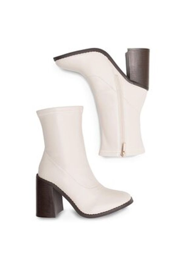 Jenny Fairy Botki MARLEE WS22398-08 Écru. Materiał: syntetyk