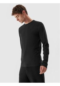 4f - 4F Longsleeve 4FAW23TLONM155 Szary Slim Fit. Kolor: szary. Materiał: bawełna. Długość rękawa: długi rękaw