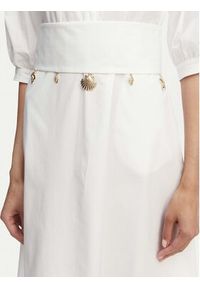 Marella Sukienka codzienna Stecca 2613221192 Biały Regular Fit. Okazja: na co dzień. Kolor: biały. Materiał: bawełna. Typ sukienki: proste. Styl: casual #4