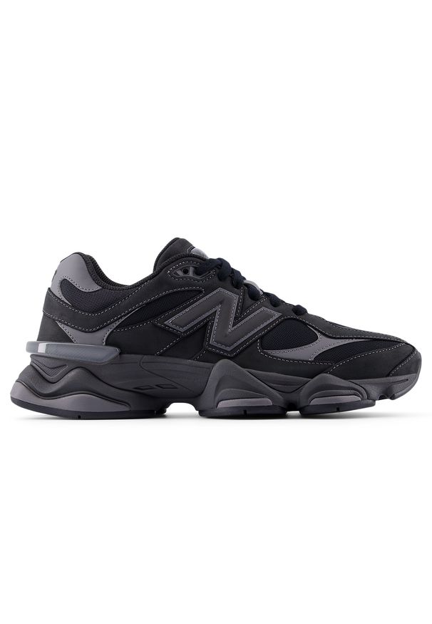 Buty unisex New Balance U906079E – czarne. Kolor: czarny. Materiał: guma, skóra, syntetyk, materiał. Szerokość cholewki: normalna. Sport: turystyka piesza