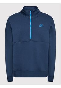 Nike Bluza Sportswear Club DD4732 Granatowy Standard Fit. Kolor: niebieski. Materiał: bawełna #5