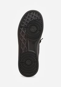 Renee - Czarne Sneakersy Basic z Paskami na Boku Adila. Okazja: na co dzień. Zapięcie: pasek. Kolor: czarny. Materiał: jeans. Wzór: paski. Obcas: na płaskiej podeszwie #2
